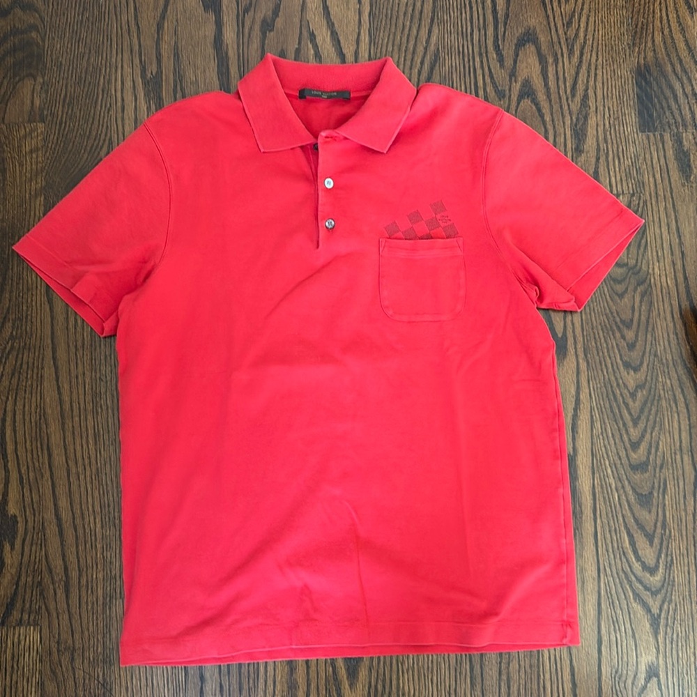 Louis Vuitton red polo